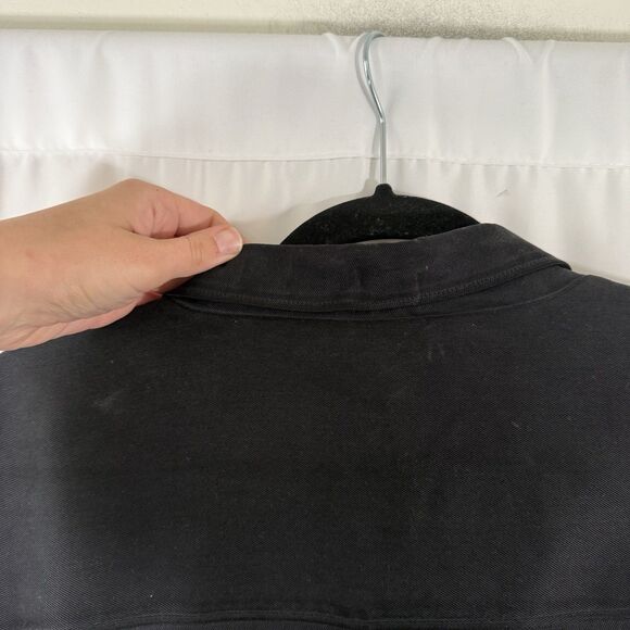 Tommy Bahama Silk Jacket Men's XL Black Button Front Long Sleeve Inner Pocket - Picture 15 of 16